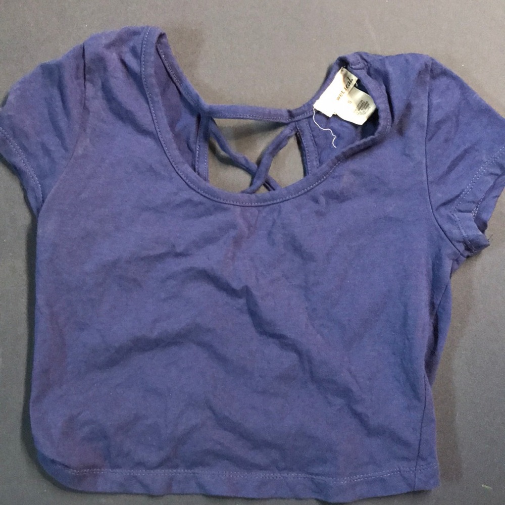 Royal Blue Crop Top